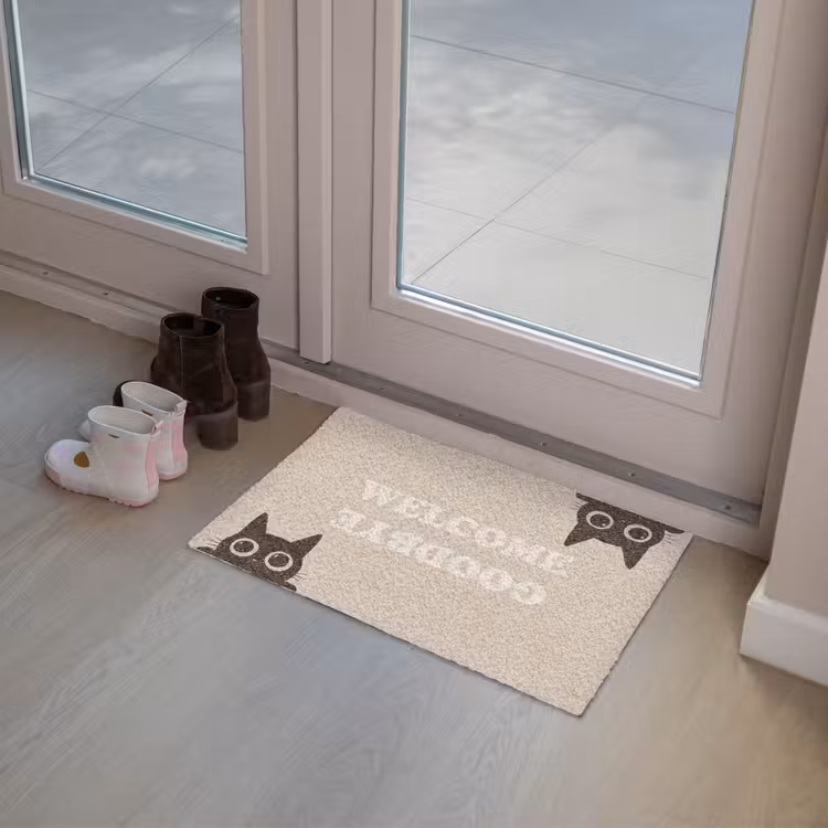 Deurmat - Cat - Beige - Welcome - Goodbye — 8