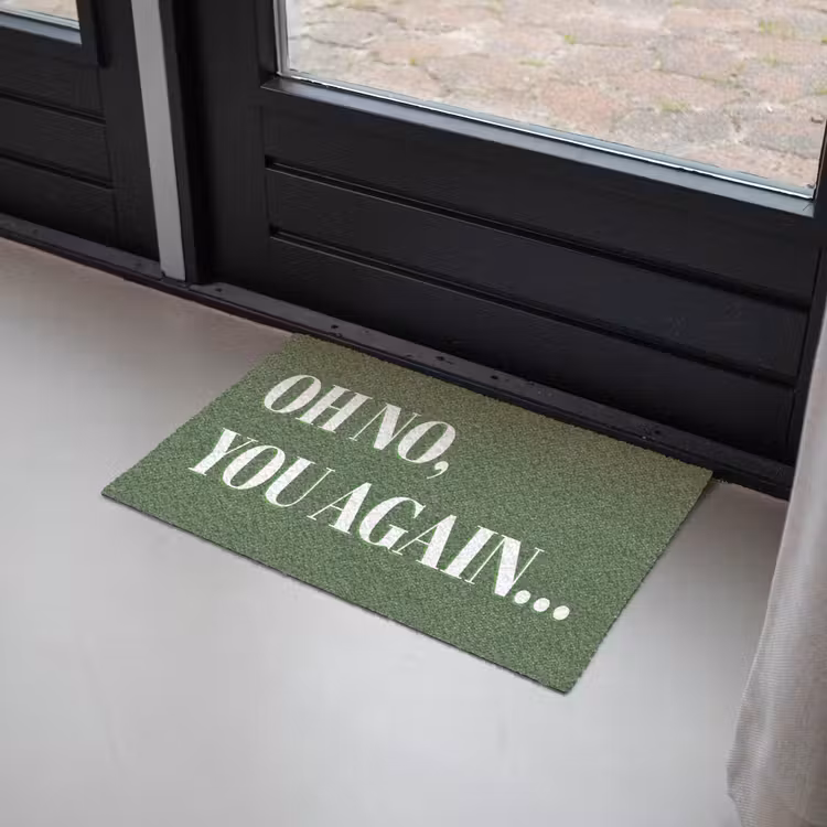 Deurmat - Quote - Green — 2