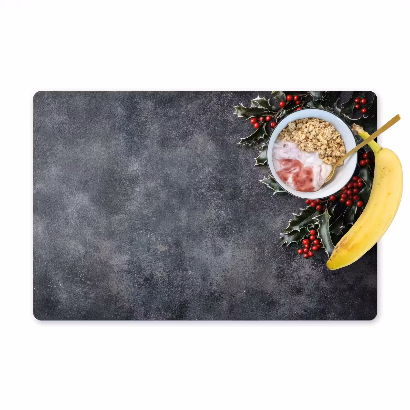 Placemat - 6 stuks - Christmas - Takken - Winter - Rood — 1