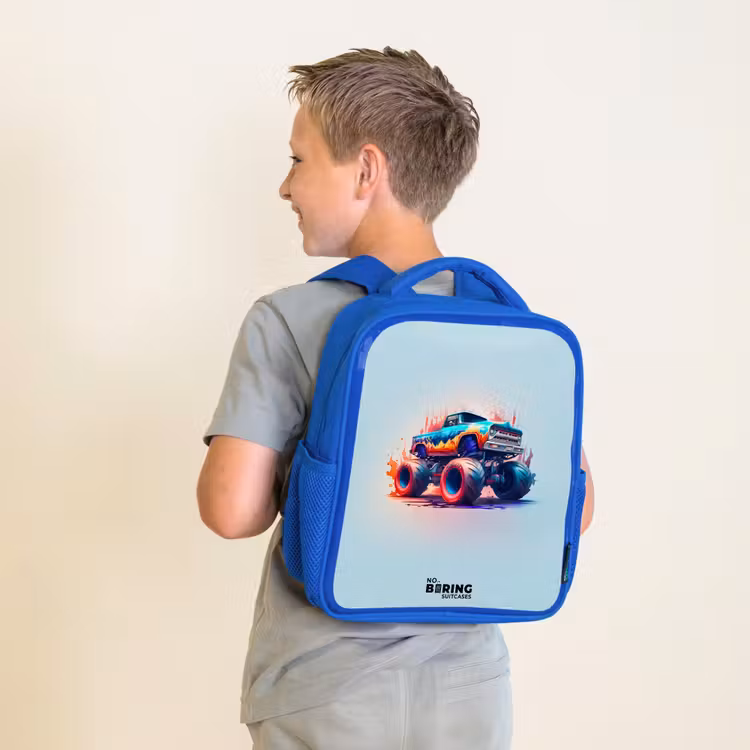 Kinderrugzak - Blauw - Fierce Wheels — 3