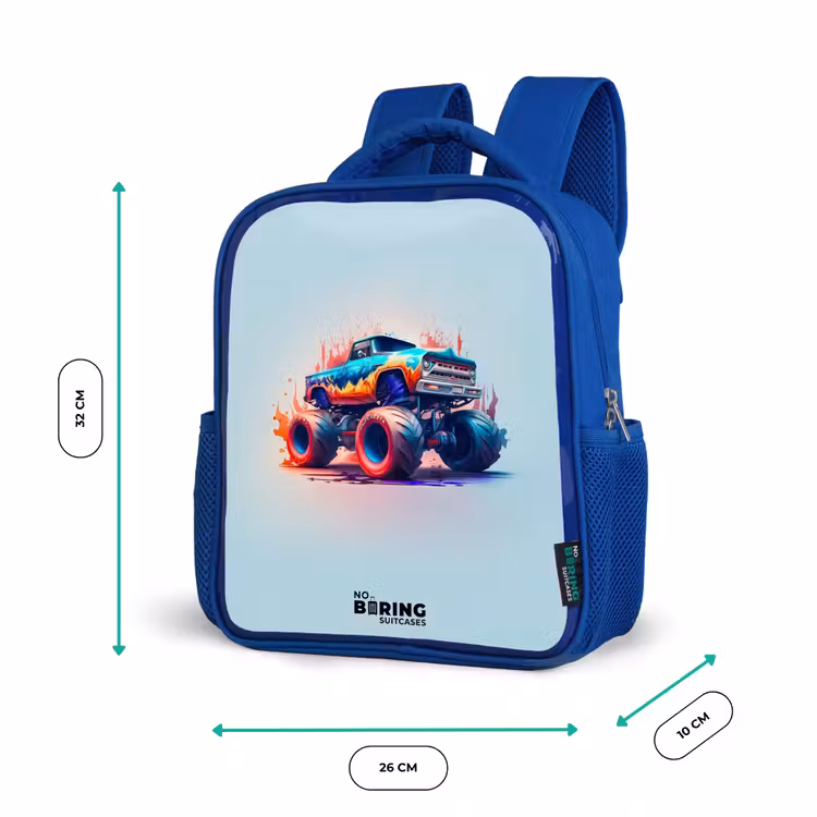 Kinderrugzak - Blauw - Fierce Wheels — 5