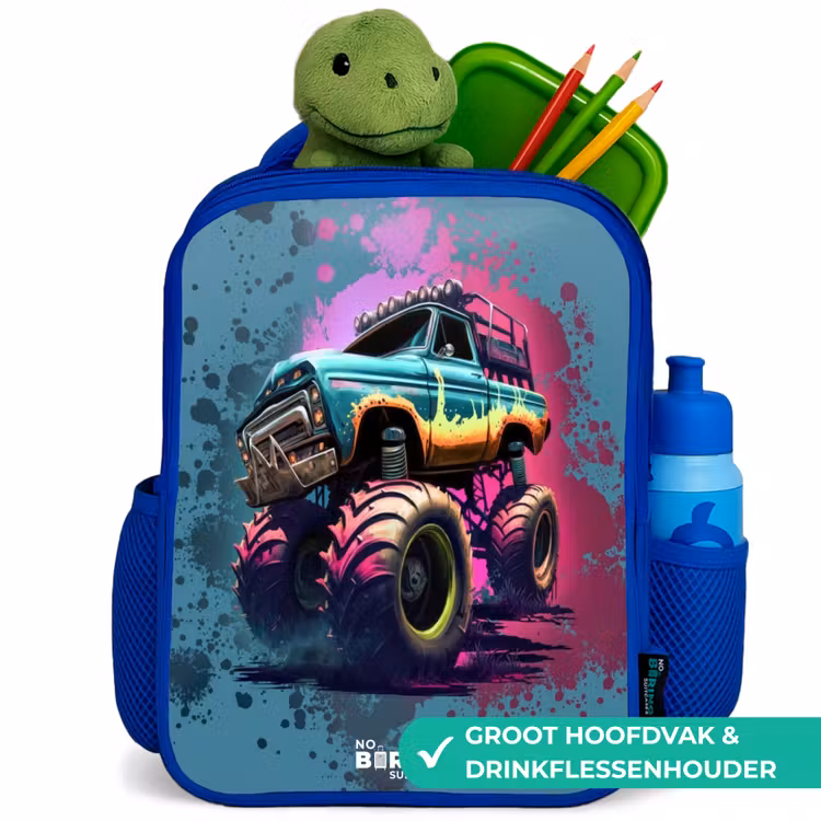 Kinderrugzak - Blauw - Monster Wheels — 6