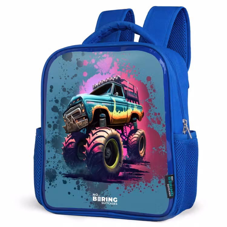 Kinderrugzak - Blauw - Monster Wheels — 7