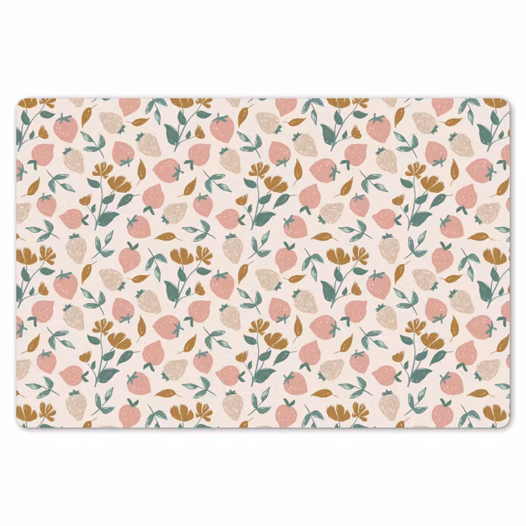 Placemat - 6 stuks - Aardbei - Fruit - Roze - Kinderen - Planten — 7