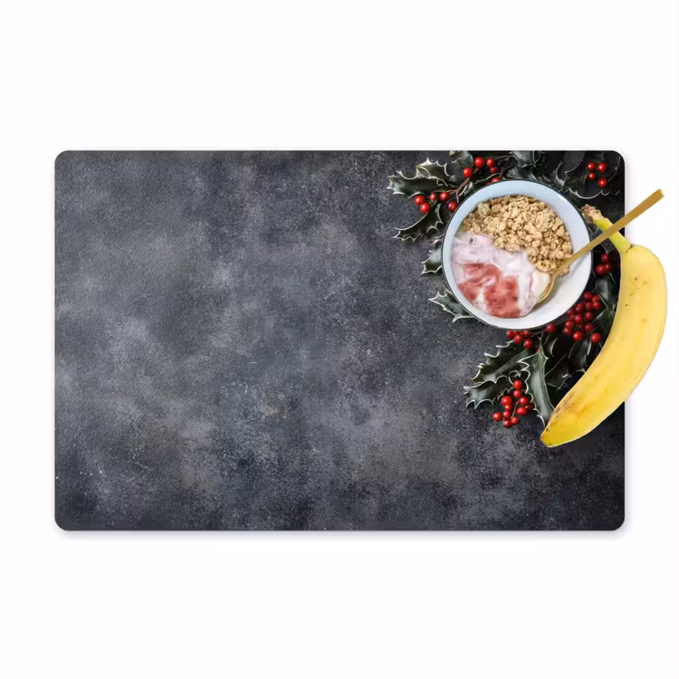 Placemat - 6 stuks - Christmas - Takken - Winter - Rood — 1