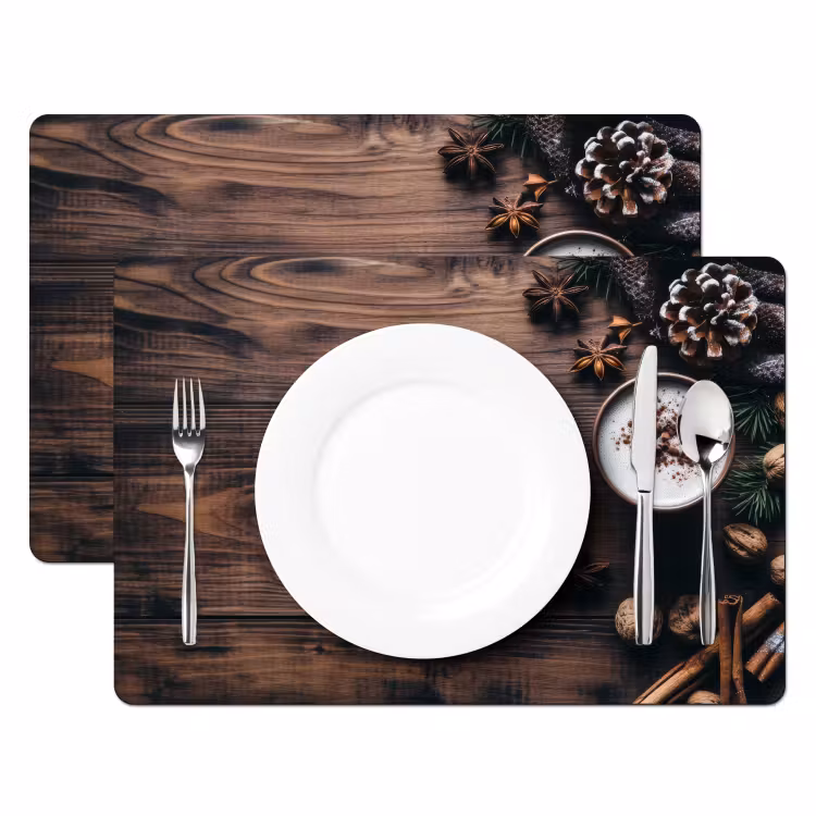 Placemat - 6 stuks - Hout - Landelijk - Warm - Natuur — 2