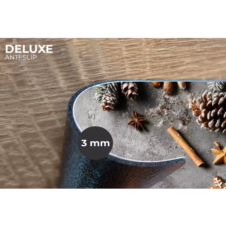 Placemat - 6 stuks - Kerst - Bakken - Grijs - Landelijk — 4