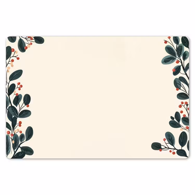 Placemat - 6 stuks - Takken - Winter - Planten - Licht — 7