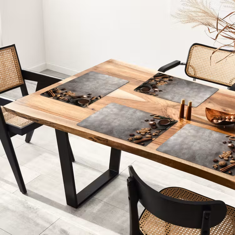 Placemat - 6 stuks - Winter - Kerst - Warm - Eten — 5