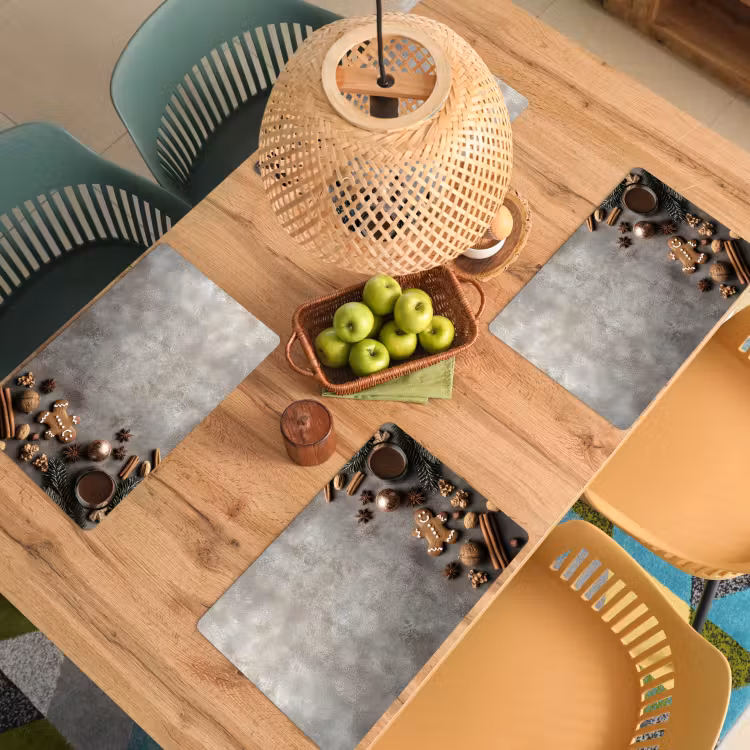 Placemat - 6 stuks - Winter - Kerst - Warm - Eten — 6