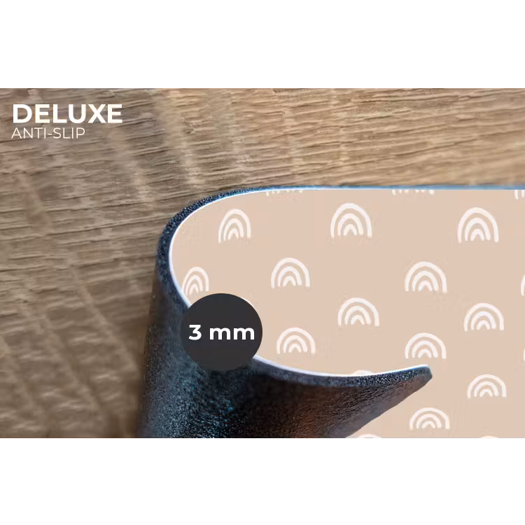 Placemat - 6 stuks - Regenboog - Patronen - Beige - Kinderen — 4
