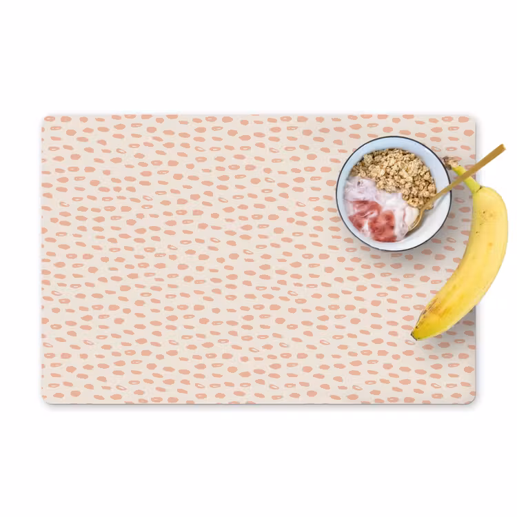 Placemat - 6 stuks - Roze - Pastel - Meisjes - Kind - Patronen — 1