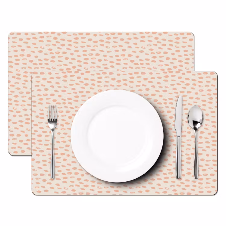Placemat - 6 stuks - Roze - Pastel - Meisjes - Kind - Patronen — 2