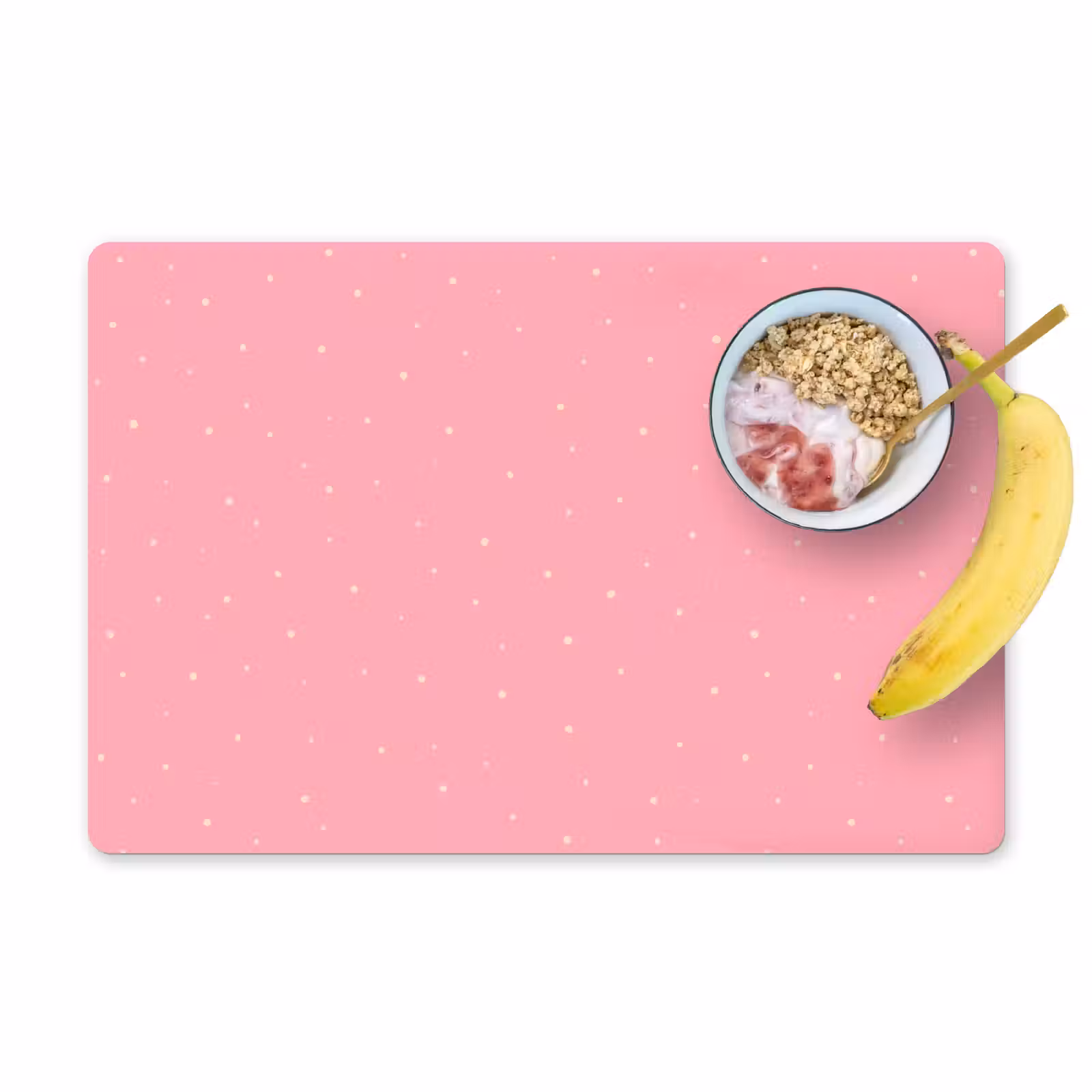Placemat - 6 stuks - Licht roze - Pastel - Stippen — 1