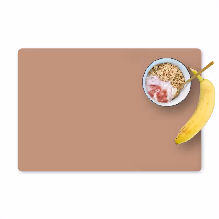Placemat - 6 stuks - Beige - Kleur - Roze — 1