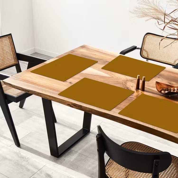 Placemat - 6 stuks - Goud - Luxe - Interieur — 5
