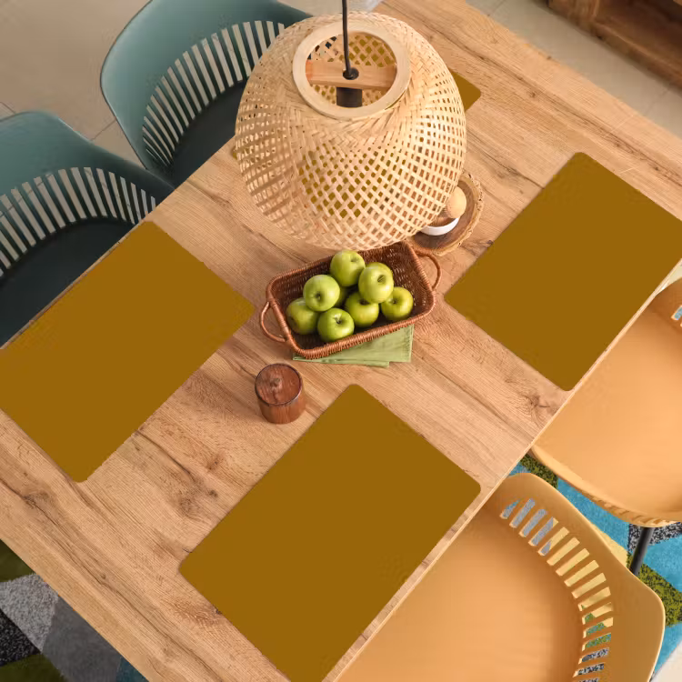 Placemat - 6 stuks - Goud - Luxe - Interieur — 6