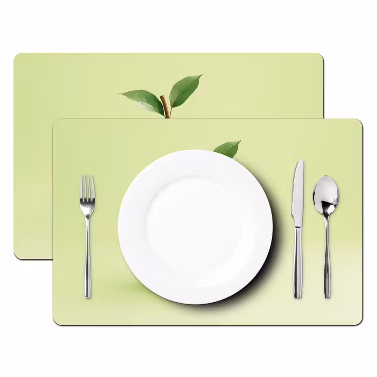 Placemat - 6 stuks - Groen - Disco - Decoratie - Appel — 2