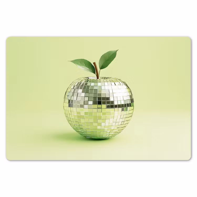 Placemat - 6 stuks - Groen - Disco - Decoratie - Appel — 7