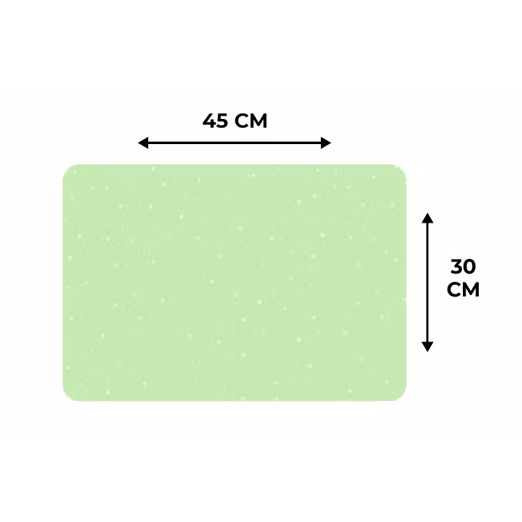 Placemat - 6 stuks - Groen - Pastel - Stippen — 3