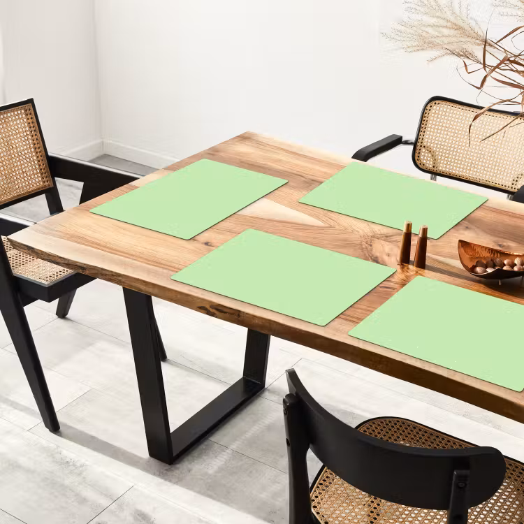 Placemat - 6 stuks - Groen - Pastel - Stippen — 5