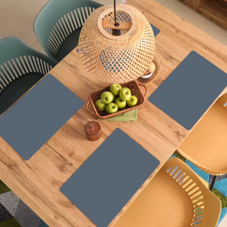 Placemat - 6 stuks - Kleuren - Blauw - Interieur — 6