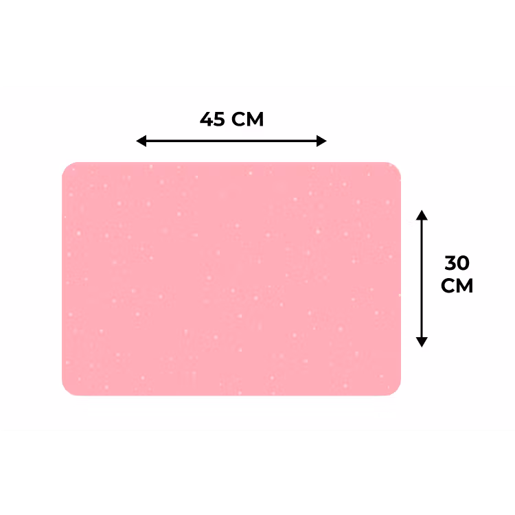 Placemat - 6 stuks - Licht roze - Pastel - Stippen — 3