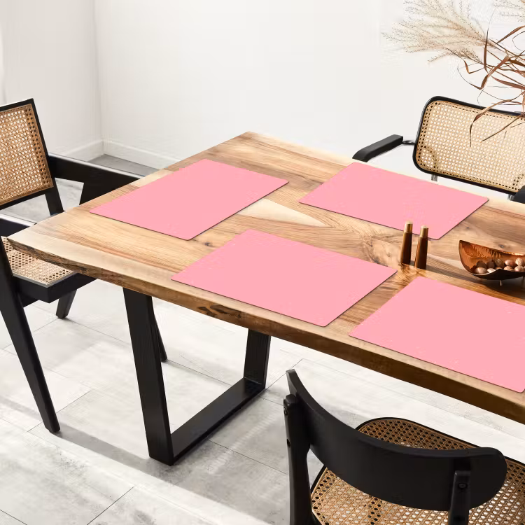 Placemat - 6 stuks - Licht roze - Pastel - Stippen — 5