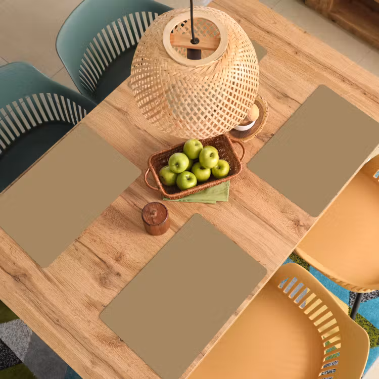 Placemat - 6 stuks - Palet - Beige - Interieur — 6