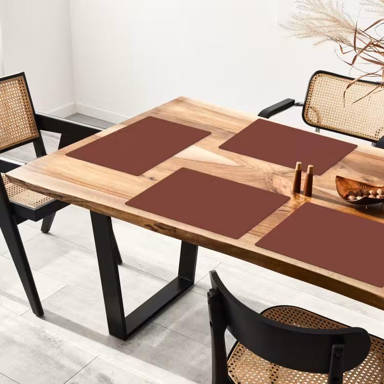 Placemat - 6 stuks - Palet - Rood - Interieur — 5