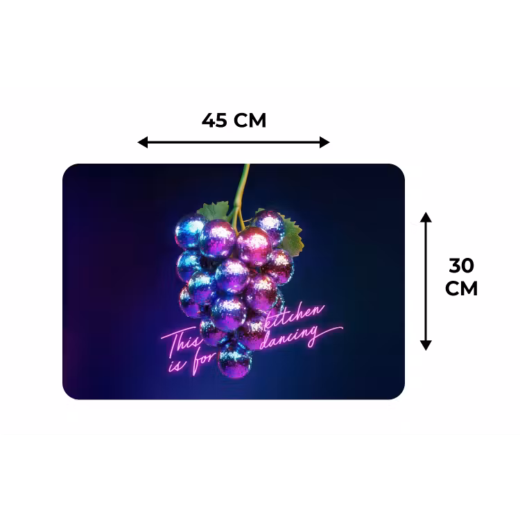 Placemat - 6 stuks - Quote - Neon - Disco - Druiven — 3