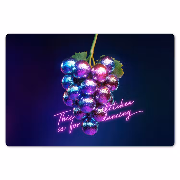 Placemat - 6 stuks - Quote - Neon - Disco - Druiven — 7