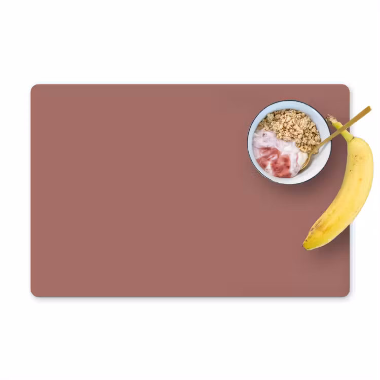 Placemat - 6 stuks - Terracotta - Patronen - Roze — 1