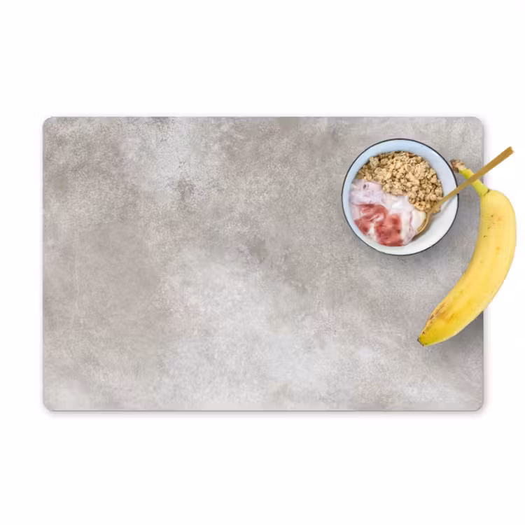 Placemat - 6 stuks - Beton - Grijs — 1