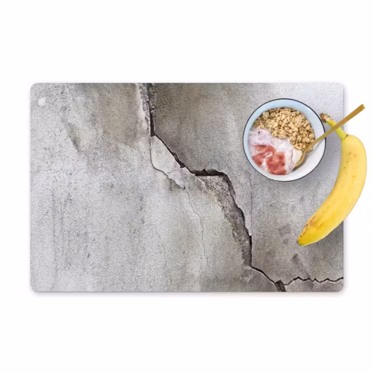 Placemat - 6 stuks - Beton - Industrieel - Grijs — 1