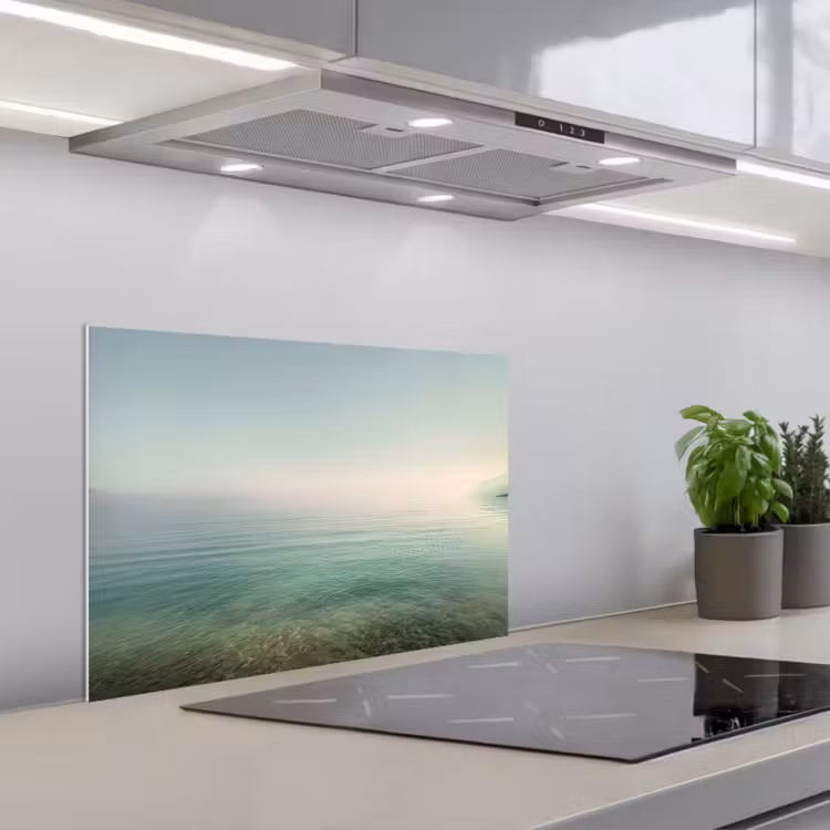 Spatscherm keuken - Zee - Horizon - Blauw - Mist — 5