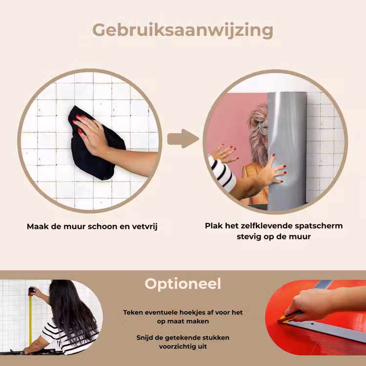 Spatscherm keuken - Leeuw - Pak - Geruit - Bril — 8