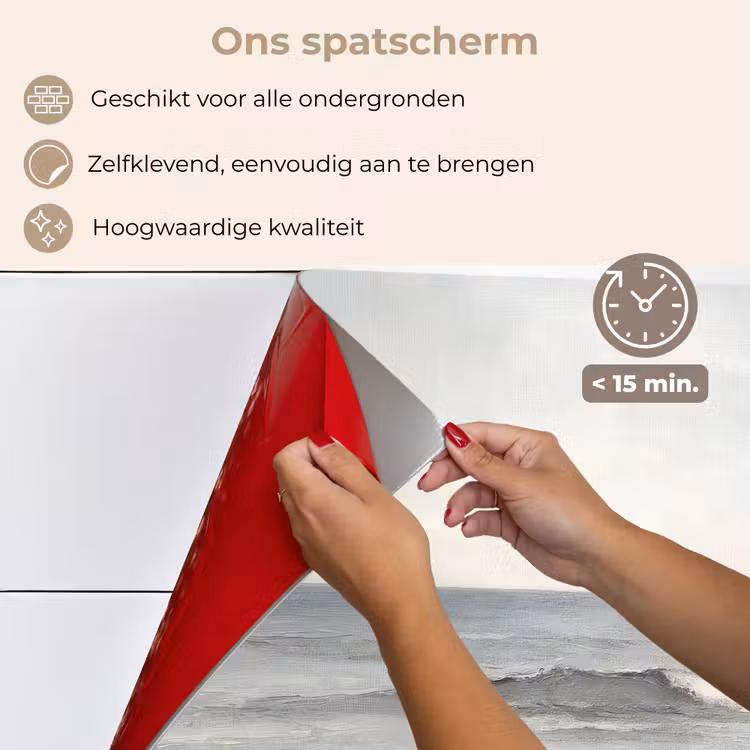 Spatscherm keuken - Roeiboot - Zee - Horizon — 4
