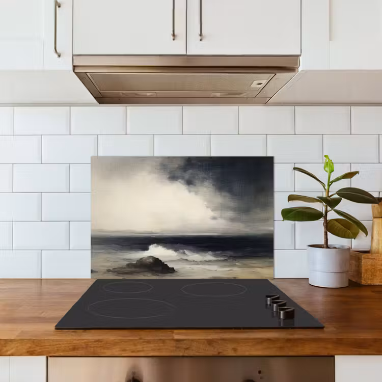 Spatscherm keuken - Zee - Rotsen - Storm — 6