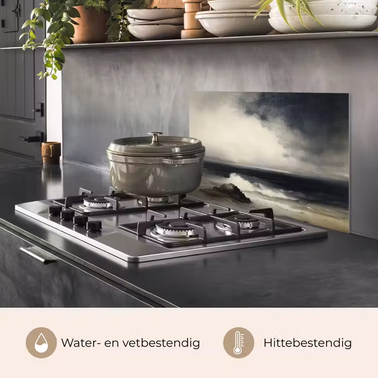 Spatscherm keuken - Zee - Rotsen - Storm — 7