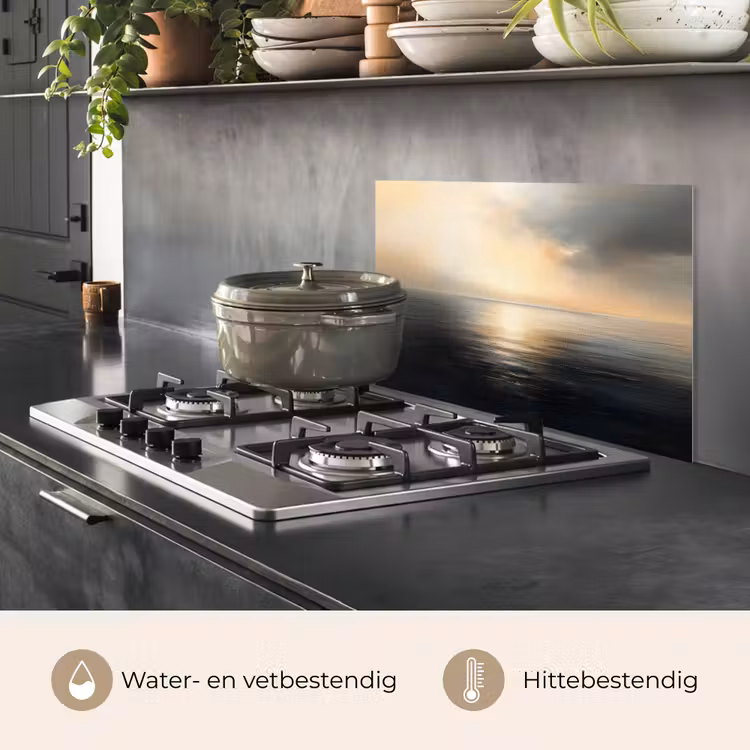 Spatscherm keuken - Zon - Horizon - Zee — 7