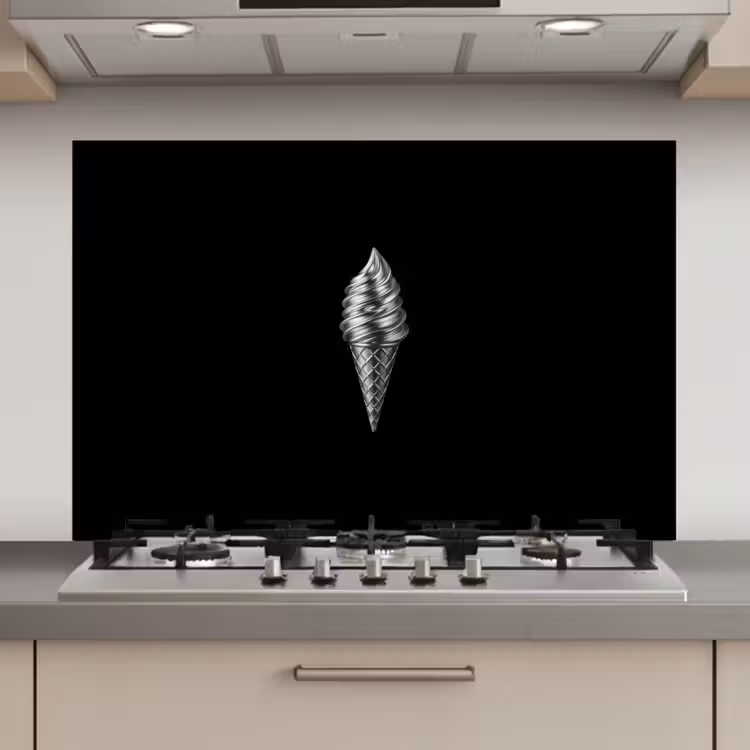 Spatscherm keuken - Softijs - Realistisch - Futuristisch — 1