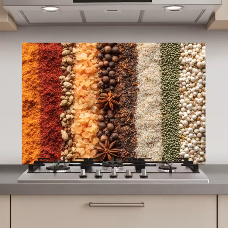 Spatscherm keuken - Banen - Verticaal - Kruiden - Variatie — 1