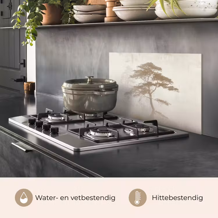 Spatscherm keuken - Boom - Oosterse stijl - Landschap — 7