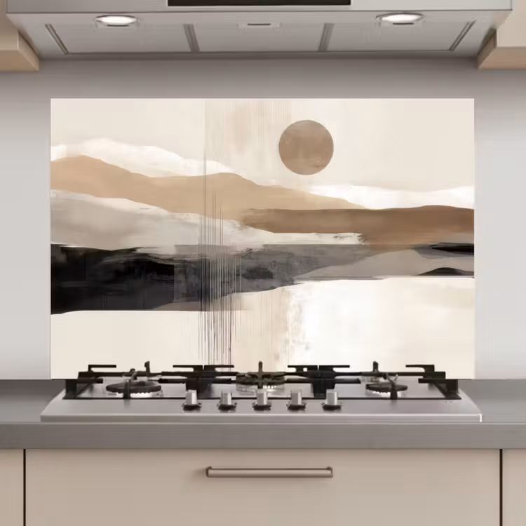 Spatscherm keuken - Minimalistisch - Landschap - Dimensie — 1