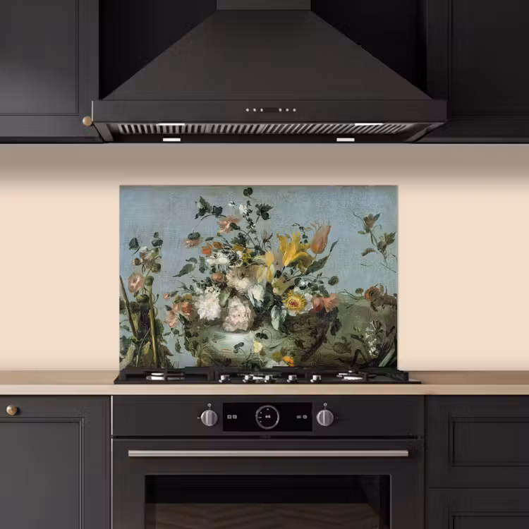 Spatscherm keuken - Bloemen - Oude Meesters - Olieverf — 2