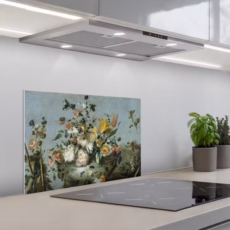 Spatscherm keuken - Bloemen - Oude Meesters - Olieverf — 5