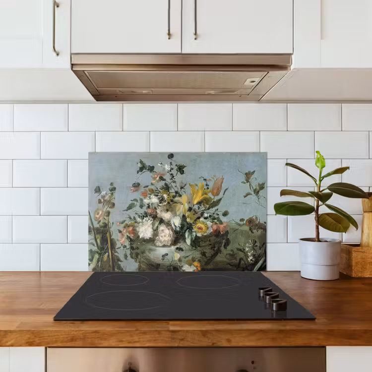Spatscherm keuken - Bloemen - Oude Meesters - Olieverf — 6