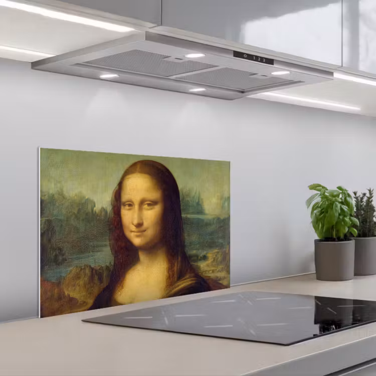 Spatscherm keuken - Mona Lisa - Leonardo da Vinci — 5