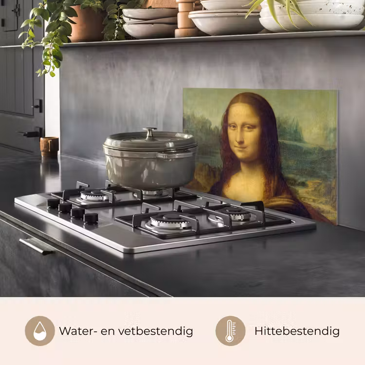 Spatscherm keuken - Mona Lisa - Leonardo da Vinci — 7